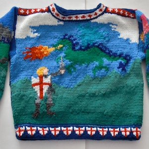 Knitting Pattern St George and the Dragon Four Years