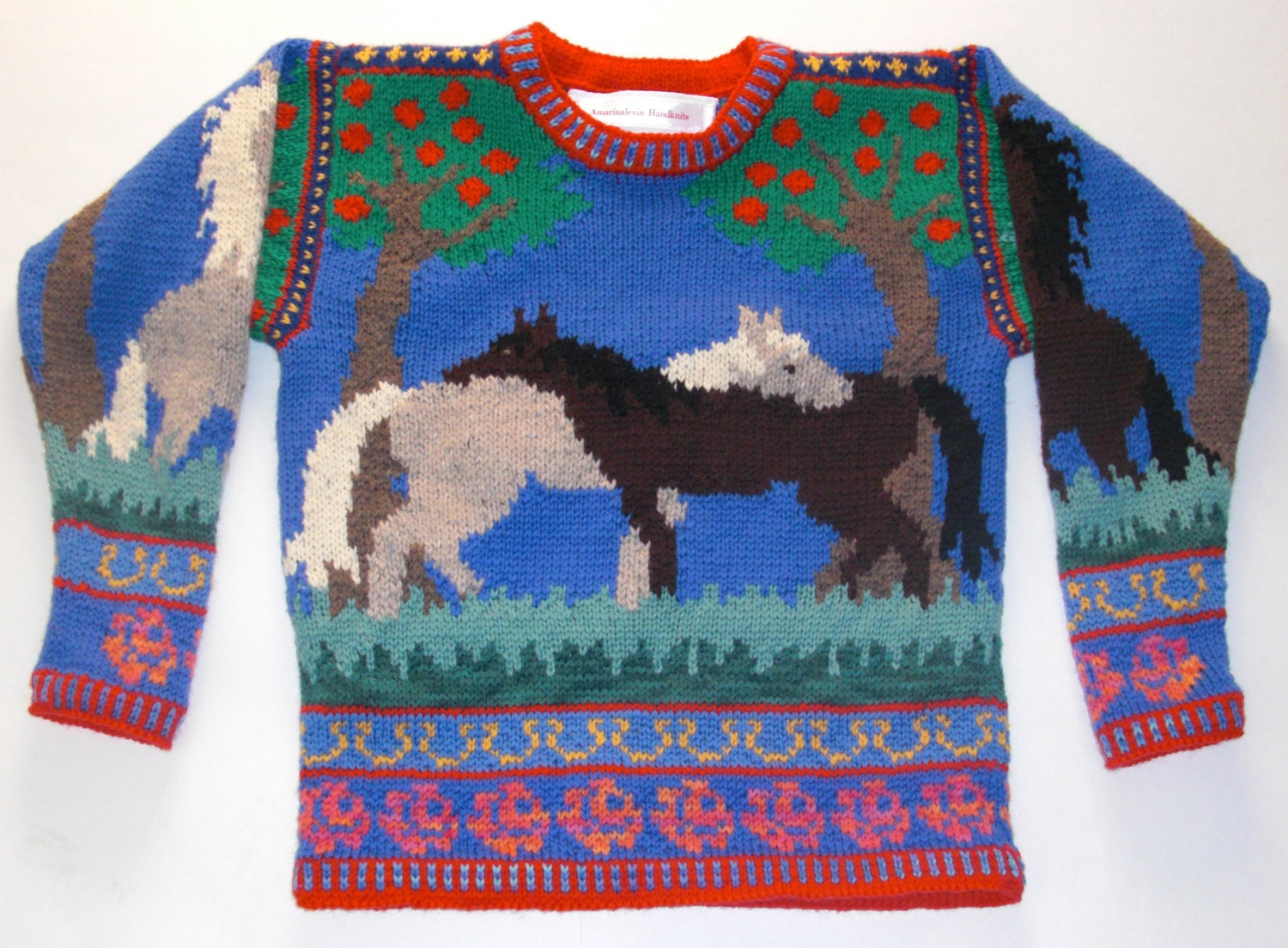 Knitting Pattern: Horses Size Seven Years