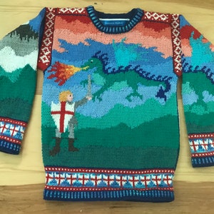 Knitting Pattern: St George & the Dragon Nine Years