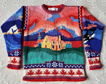 Knitting Pattern O Canada Adult Small