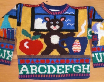 Knitting Pattern Alphabet Four Years