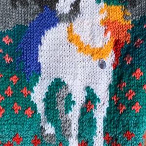 Knitting Pattern: Unicorns Sweater Size Four Years - Etsy