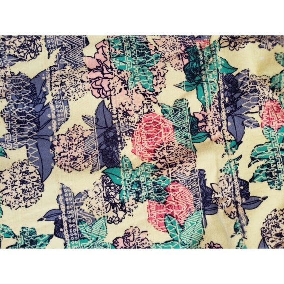 One Size LuLaRoe OS leggings floral tribal print … - image 2