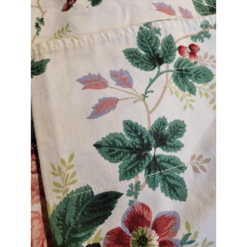 Waverly Home Fashions Valance Floral Grapes Burgundy Green Etsy