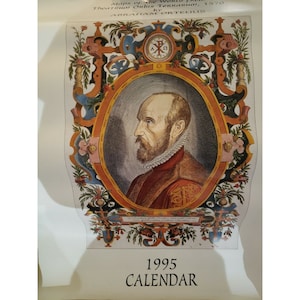 vintage Antiques of the World 1995 calendar maps of the world from theatrum...