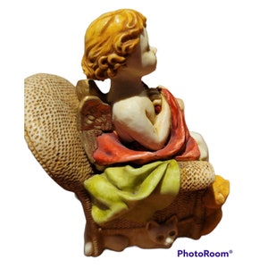 1999 Angelique Joyeaux Angel Cherub Box Figurine Harmony Kingdom Handcrafted