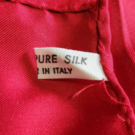 Vintage Pure Silk Handkerchief Pocket Square Ital… - image 4