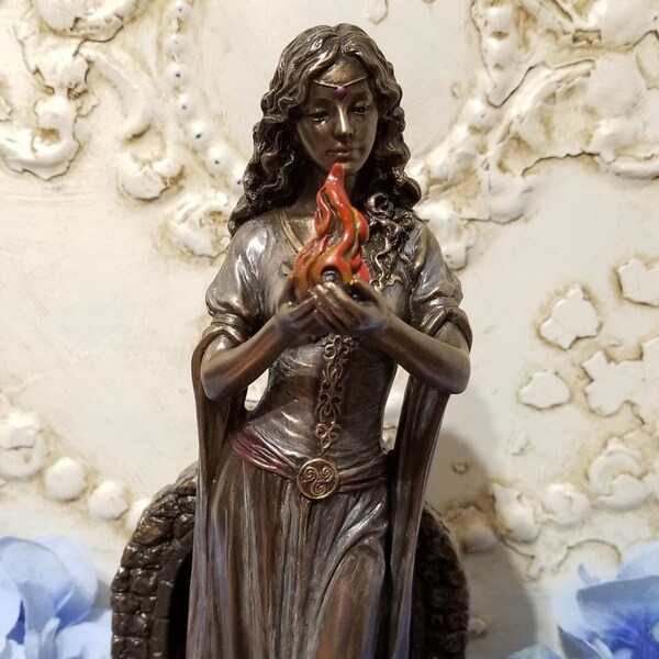 Goddess Brigid Altar Statue