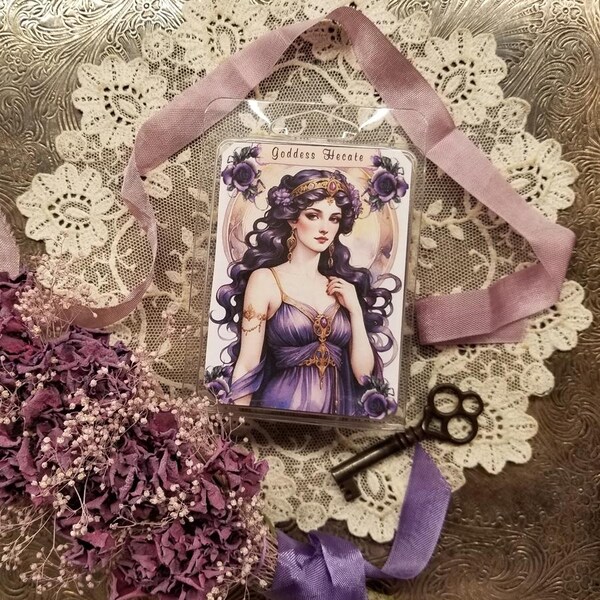 Goddess Hecate Soy Melts, Hekate Scented Wax, Peppermint Cypress