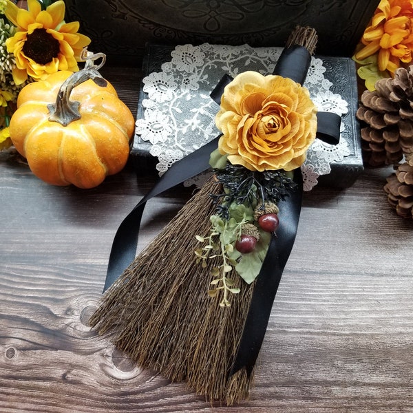 Samhain Altar Besom, Altar Broom, Witch Besom, Witches Broom, Fall Besom, Cinnamon Broom