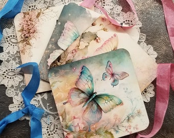 4 Butterfly Coasters