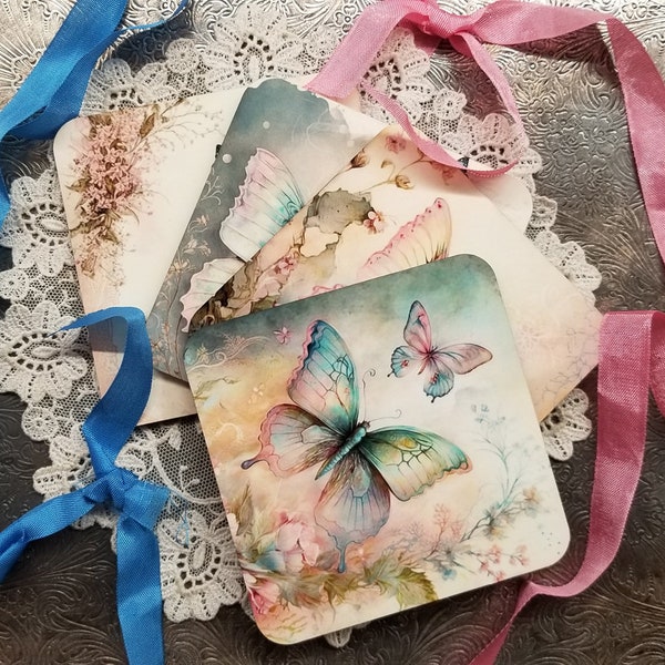 4 Butterfly Coasters