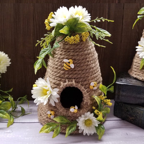 Bee Hive, Bee Decor, Bee Hive Decor, Summer Decoration, Table Decor, Bee Skep