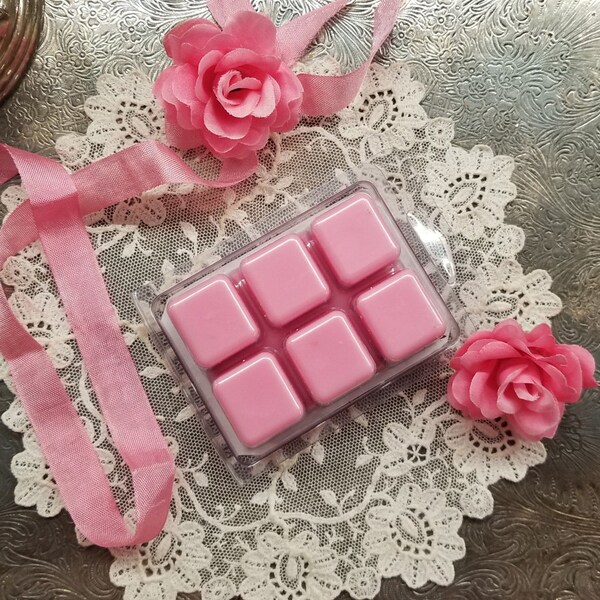 Sandalwood & Pink Rose  Soy Melts, Scented Wax Melts