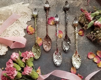Faux Crystal Metal Spoon