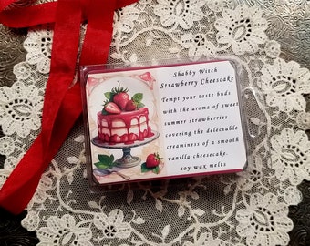 Strawberry Cheese Cake Soy Melts, Scented Wax