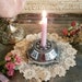 2 Zodiac Stars Spell Candle Holders,  Metal Chime Candle Holders, Mini Spell Candle Holders, Cone Burner 5' 