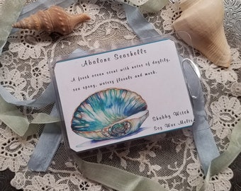 Abalone Seashells Soy Melts, Scented Wax
