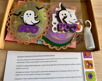 Children’s Halloween paper craft kits .. make 2 spooky pictures and 3 spooky cards | Halloween children’s gifts