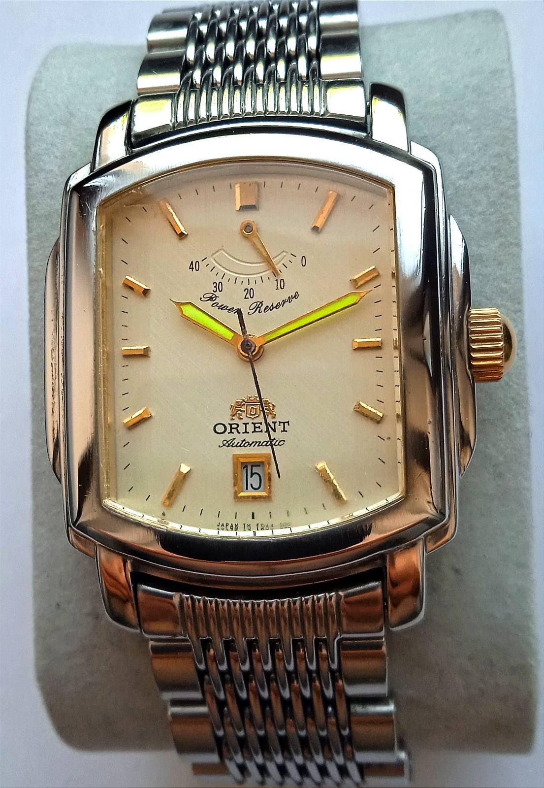 Orient Automatic Watch Power Reserve Stainless Steel Mens - Etsy