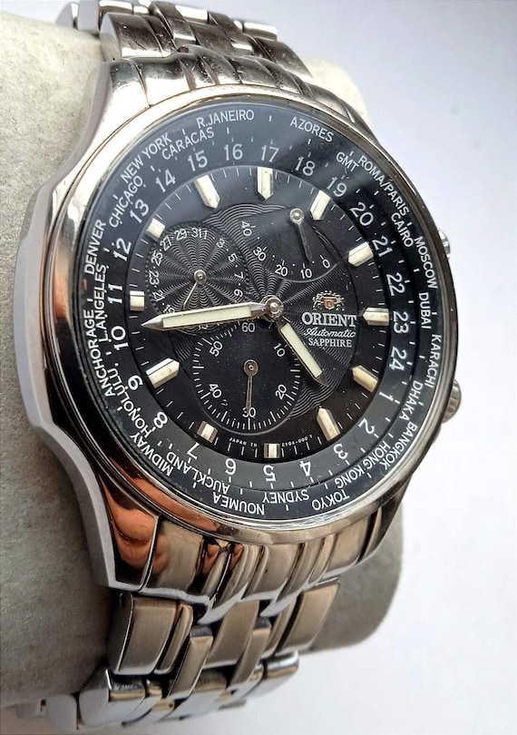 Watch Orient Executive World Time- Automatic Japan Watch CEY04002B