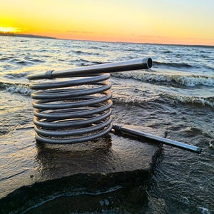 Wood fired hot tub coil heater image 1