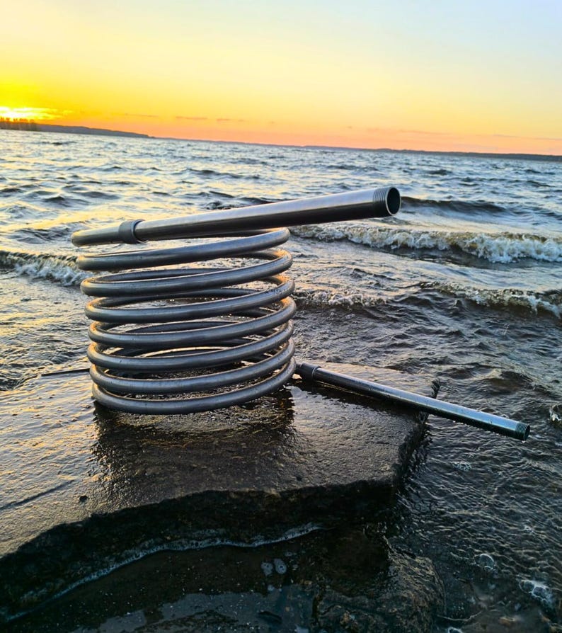 Wood fired hot tub coil heater image 1