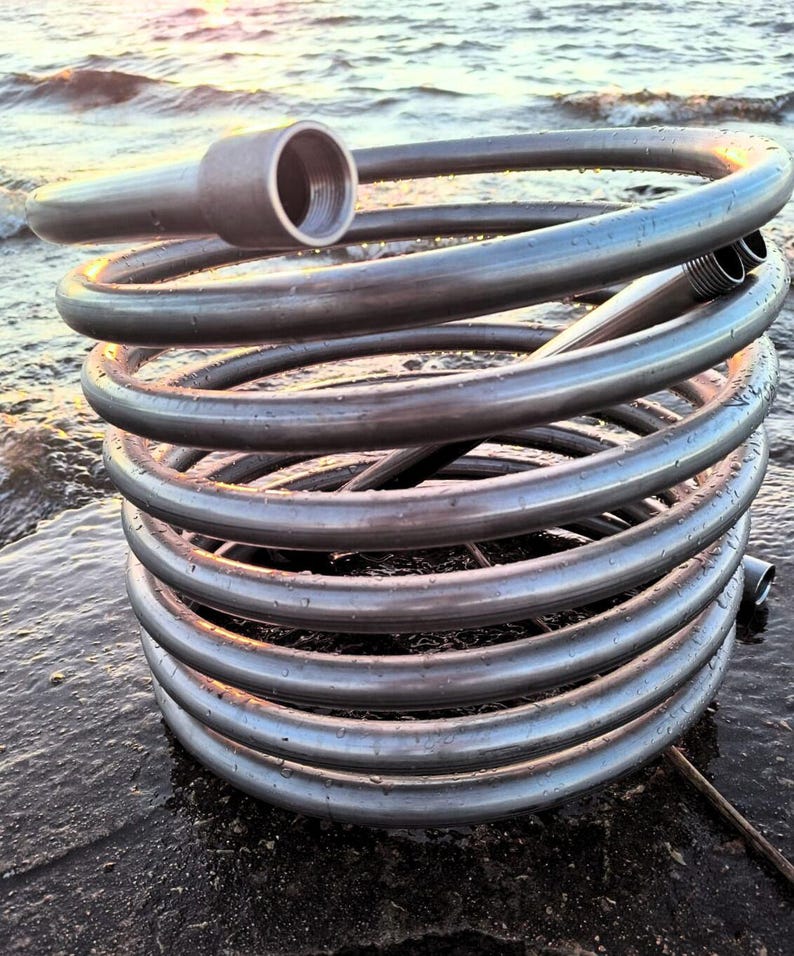 Wood fired hot tub coil heater image 3