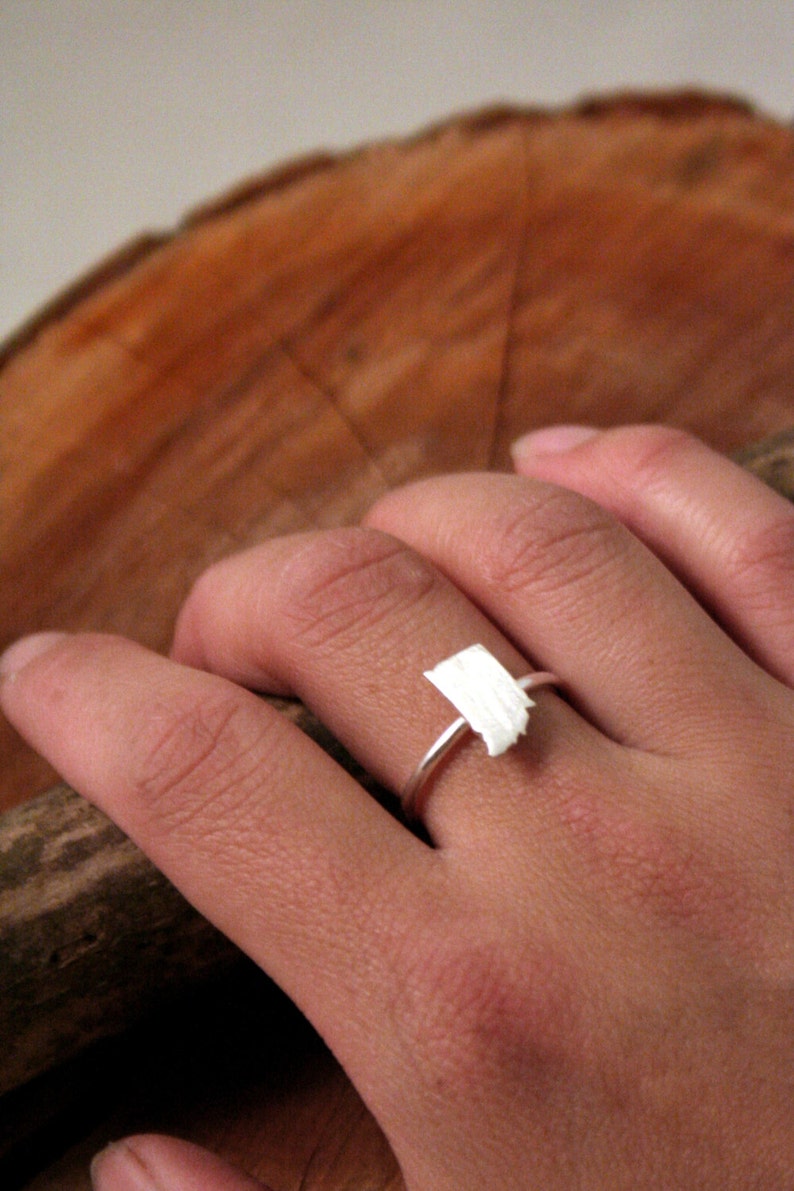Sterling Silver State Ring or Country Ring Made to Order image 1