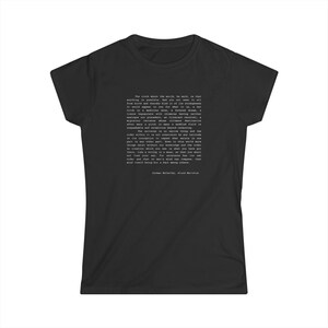 Cormac McCarthy Blood Meridian Quote Women&#39;s Tee