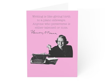 Flannery O'Connor quote greeting card