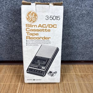 General Electric 3-5015 AC/DC Slim Kassettenrecorder Ohne Stecker