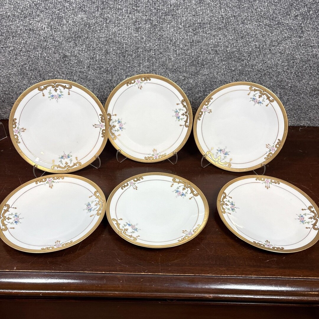 LHS Hutschenreuther Selb Bavaria Gold Gilded Hand Painted Floral