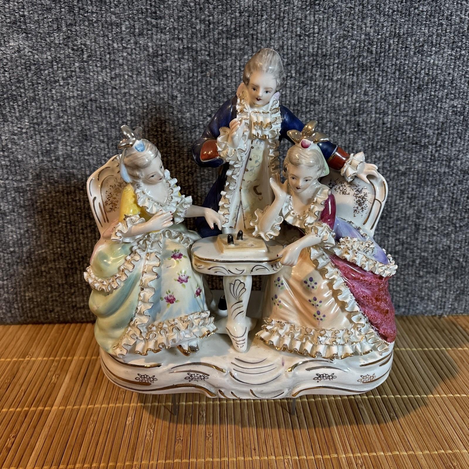 男女フィギュア 陶器製 置物　18世紀風 18th century porcelain figures - Etsy 日本