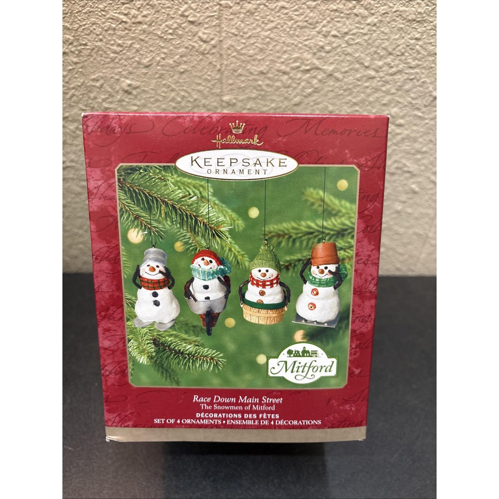 コールポート スノーマン man 限定2000個 置物 Vtg~ Hallmark 2000 Ornaments Race Down Main Street Mitford Snowmen