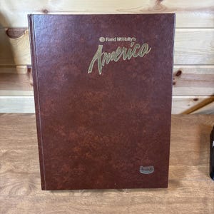 Vtg ~ 1986 Rand McNally's America Maps - Table basse livre