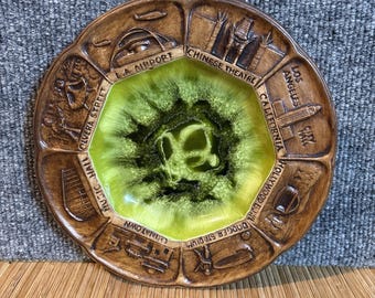 Los Angeles California Treasure Craft Plateau souvenir pour assiette Music Hall, Dodger Sta