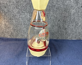 Vintage Gilbey's Spey Royal Scotch Whiskey Music Box Bottle w/Dancer~READ