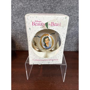 1995 Disney Schmid Beauty And The Beast Belle Christmas Ornament