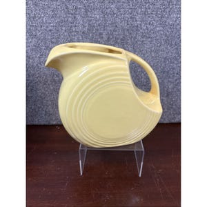 Vintage Fiestaware Homer Laughlin  Large Disc Pitcher Sunflower Yellow