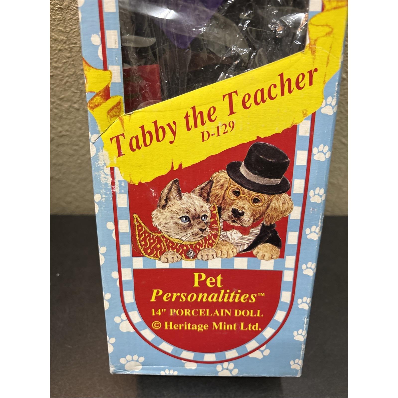 tabbyページ Vtg~1994~heritage Mint Pet Personalities~tabby the Teacher~d-129