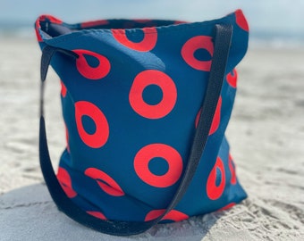 Phish Donut Tote Bag, Phish Bag, Phish Merch, Phish Tote Bag, Donut Canvas Bag, Shakedown Merch, Phish Gifts, Fishman Donuts, Phish Art