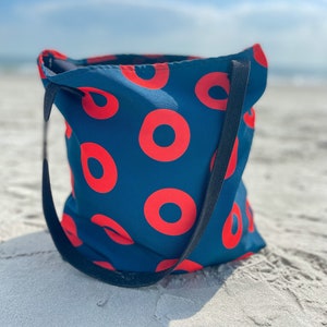 Phish Donut Tote Bag, Phish Bag, Phish Merch, Phish Tote Bag, Donut Canvas Bag, Shakedown Merch, Phish Gifts, Fishman Donuts, Phish Art