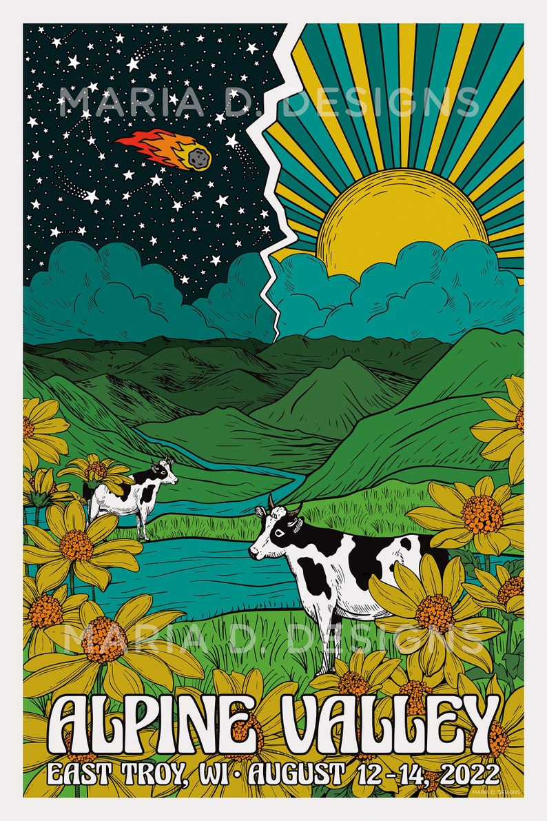 Phish Poster Alpine Valley 2022 Phish Summer Tour 2022 Etsy