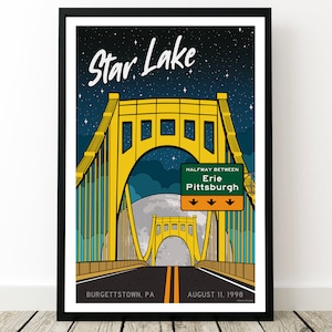 Phish Poster - Star Lake 1998, Phish Konzert Poster, Phish Prints, Phish Poster 1998, Phish Art, Geschenke für Phish Fans, Musik Poster