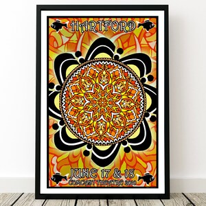 Phish Poster - Hartford CT 2010, Phish Summer Tour 2010, Phish Lot Art, Phish Prints, Phish Wall Art