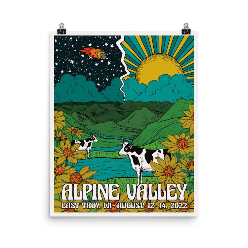 Phish Poster Alpine Valley 2022 Phish Summer Tour 2022 Etsy