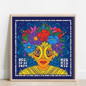 Phish-poster - Madison Square Garden, New York City 2024, Phish MSG, Phish Art, Phish Tour 2024, Phish NYC, Phish Oud en Nieuw, Phish Prints
