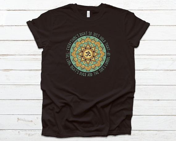 Men's Phish Tee - Everything's Right, Unisex Phish Shirt, Phish Lyrics, Mandala Tshirt Men, Phish Yoga Shirt, Shakdown Merch