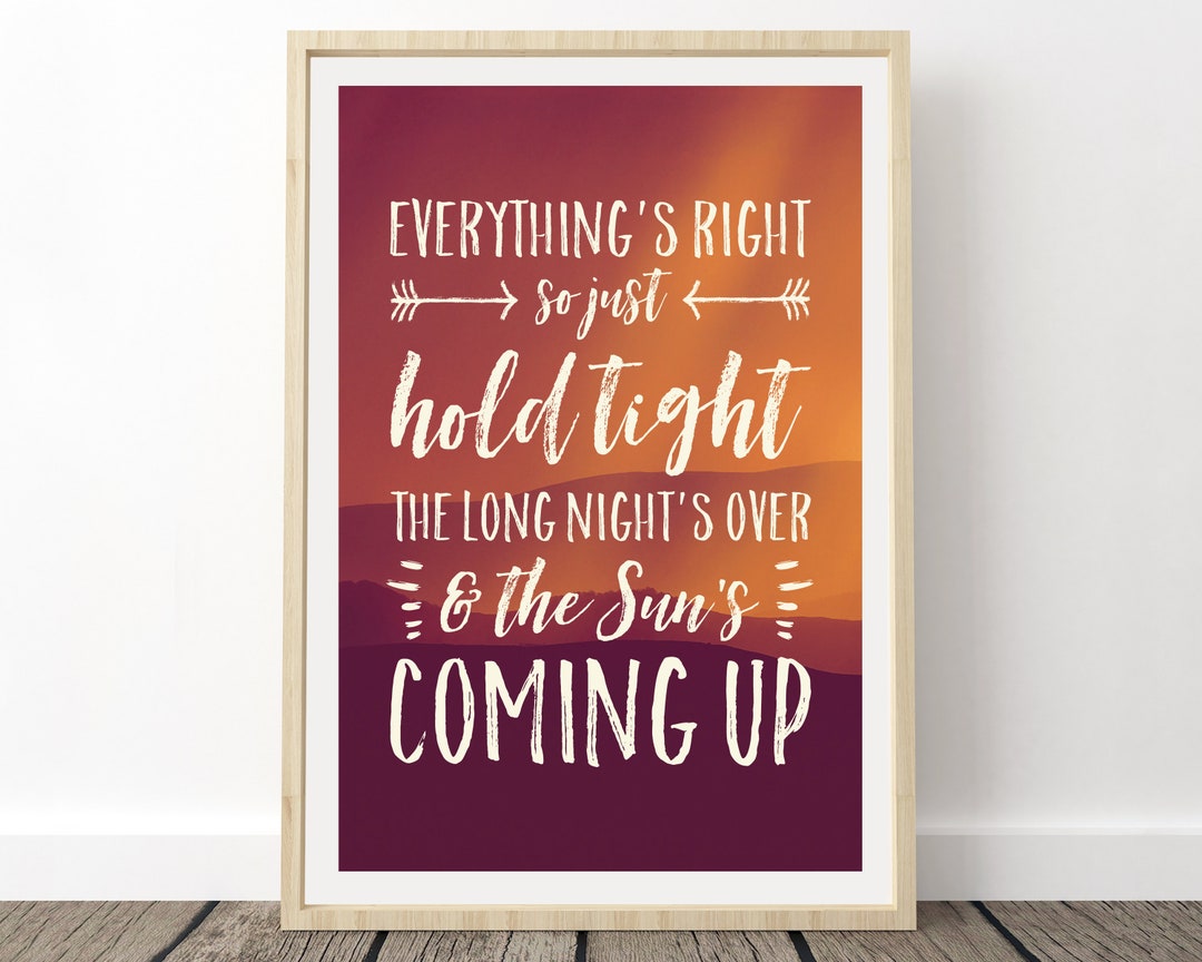 Phish Lyrics Poster Everything's Right Phish Prints Etsy